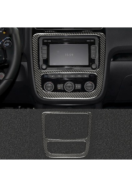 Scirocco Için Karbon Fiber Modifiye Merkezi Kontrol Cd&#39;si Klima Navigasyon Paneli Dekorasyon Sticker Aksesuarları (Yurt Dışından) fiyatları