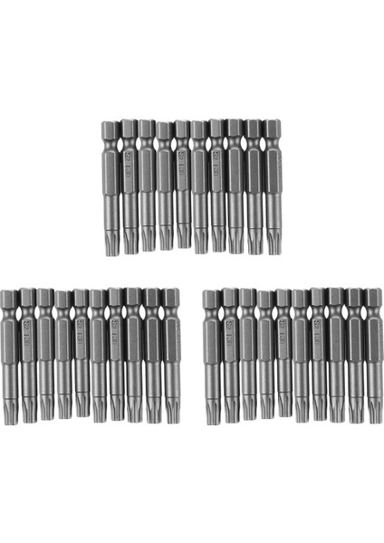 6mm T30 Kafa 50MM Uzunluğunda Manyetik Torx Tornavida Bitler Aracı 30 Pcs (Yurt Dışından)