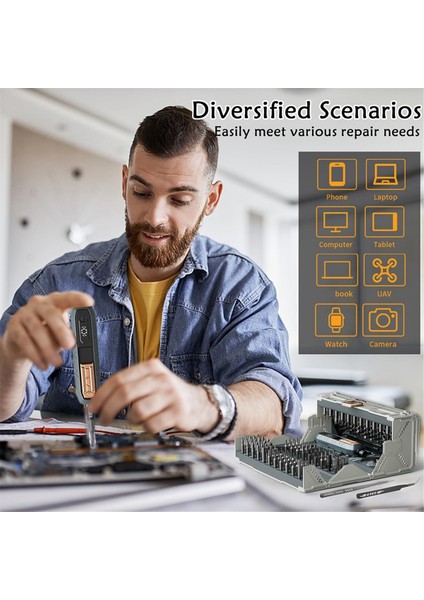 180&#39;DE 1 Manuel Hassas Tornavida Seti, Profesyonel Bilgisayar Tornavida Kiti, Matkap Bitli Takım Onarım Kutusu (Yurt Dışından) indirimleri