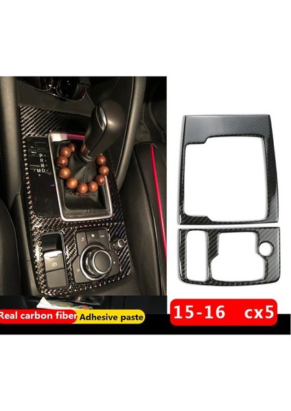 Mazda Cx5 Cx-5 2015 2016 Karbon Fiber Dişli Vites Kutusu Kapağı Trim Dekorasyon Çerçevesi Iç Araba Aksesuarları Yüksek Eşleşme (Yurt Dışından) fiyatları
