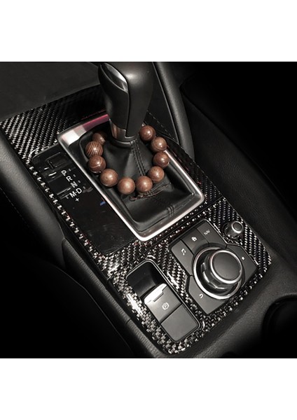 Mazda Cx5 Cx-5 2015 2016 Karbon Fiber Dişli Vites Kutusu Kapağı Trim Dekorasyon Çerçevesi Iç Araba Aksesuarları Yüksek Eşleşme (Yurt Dışından) modelleri