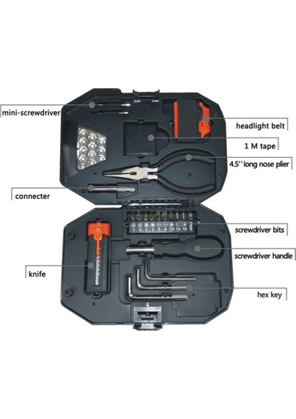 Tornavida Seti, Cırcır Sapı, Manşon ve Tornavida Içeren Aydınlatma Alet Seti ile Takım Kombinasyonu Seti. (Yurt Dışından) indirimleri