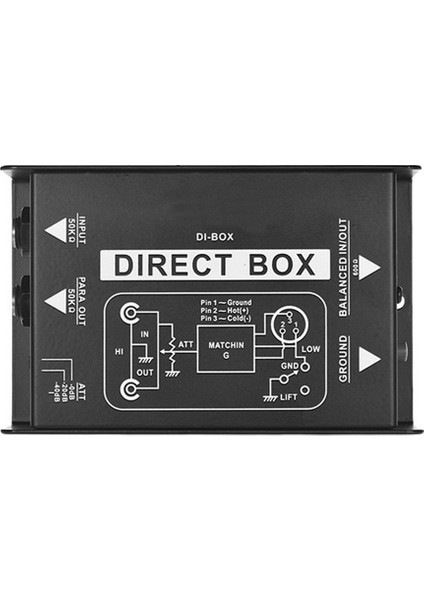 2x Ses Dönüştürücü Tek Kanallı Di-Box Pasif Doğrudan Kutu Di-Box Doğrudan Enjeksiyon Ses Kutusu Ses Izolatörü (Yurt Dışından) fiyatları