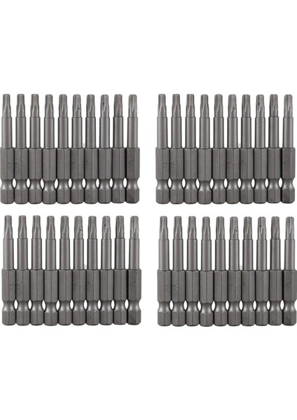 6.3mm Altıgen Şey 4mm T20 Manyetik Uç Torx Tornavida Bitleri 40 Pcs (Yurt Dışından)