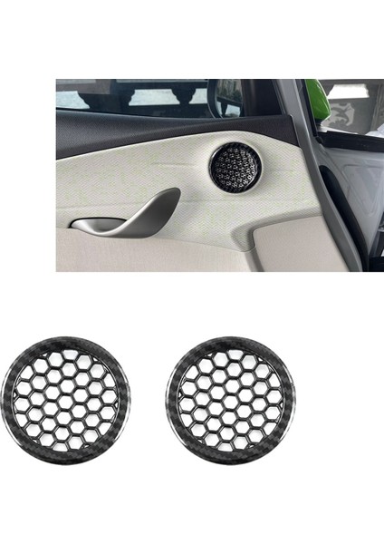2 Adet Araba Iç Hoparlör Döşeme Byd Yunus Için Karbon Fiber Rengini Kapsar (Yurt Dışından) fiyatları