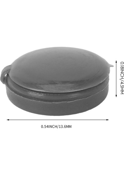 400 Adet Vidalı Kapak Plastik Menteşeli Vida Kafa Kapakları Vida Kapak Kapakları Snap-On Yedek Vidalı Dekoratif Kapaklar (Gri) (Yurt Dışından)