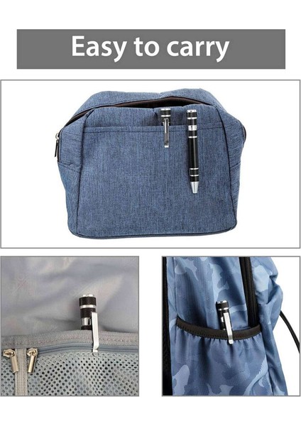 8 Adet Kalem Tornavida Kullanışlı Alet Sekiz Bir Manyetik Cep Tornavida Çok Fonksiyonlu Mini Gadgets Onarım Aletleri (Siyah) (Yurt Dışından)