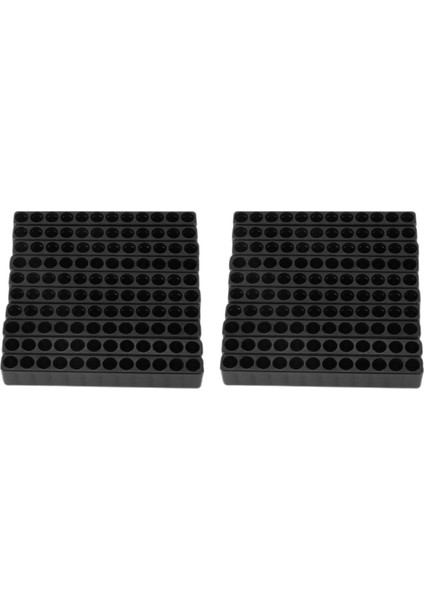 20PCS 12 Delikli Tornavida Biti Tutucu Kutu Bloğu Altı Açı 6.35MM Sap Için Siyah (Yurt Dışından)