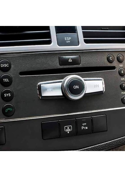 4x Araba Multimedya Hacim Düğmeleri Dekorasyon Çıkartmaları Mercedes Için Kapak Kaplama Benz C E Sınıf W204 Cls Glk ML350 C180 E260 (Yurt Dışından) modelleri