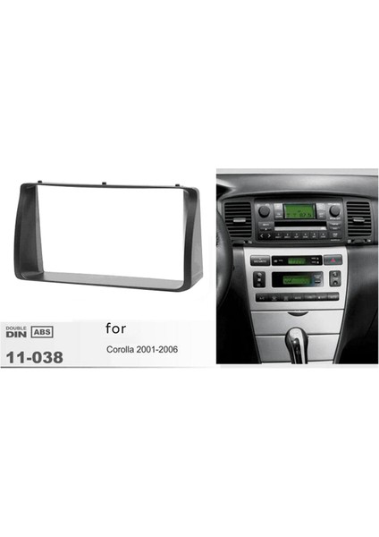 2x Araç Gösterge Tablosu Çerçeve Radyo Fasya Dash Mp5 Toyota Corolla Için Player DVD Adaptör Çerçevesi 2003 2004 2005 2006 (Yurt Dışından) fiyatları