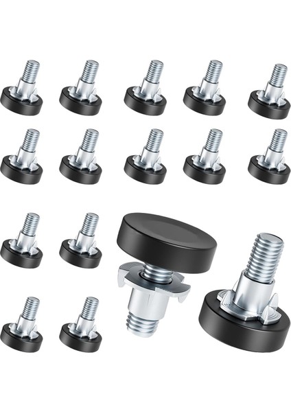 1/4 Inç Iplik Tesviye Ayakları, 16 Adet T-Futatası ile 16 Adet Mobilya Tesviye, Ayarlanabilir Mobilya Ayakları Dişli Vida Içinde (Yurt Dışından)