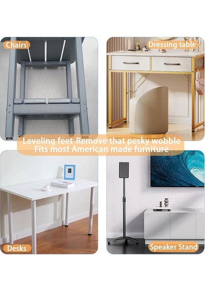 1/4 Inç Iplik Tesviye Ayakları, 16 Adet T-Futatası ile 16 Adet Mobilya Tesviye, Ayarlanabilir Mobilya Ayakları Dişli Vida Içinde (Yurt Dışından) fırsatları