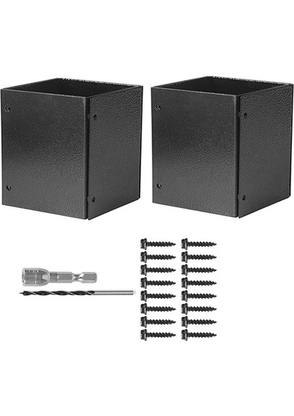 Paslanmaz Çelik Ayarlanabilir (Aralık 3.3-6 Inç) Post Koruyucu, Ahşap Posta Kutuları Çitleri Çim Biçme Makinesi Yağmur Hasarından Korur (Yurt Dışından)