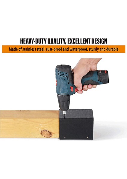 Paslanmaz Çelik Ayarlanabilir (Aralık 3.3-6 Inç) Post Koruyucu, Ahşap Posta Kutuları Çitleri Çim Biçme Makinesi Yağmur Hasarından Korur (Yurt Dışından) modelleri