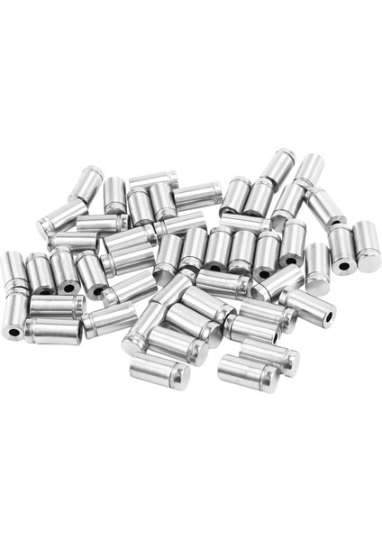 250 Paket Işaret Standoff Vidaları Reklam Vidaları Paslanmaz Çelik Duvar Sıkıştırma Montajlar Cam Akrilik Tırnak (1/2 x 1 Inç) (Yurt Dışından) modelleri