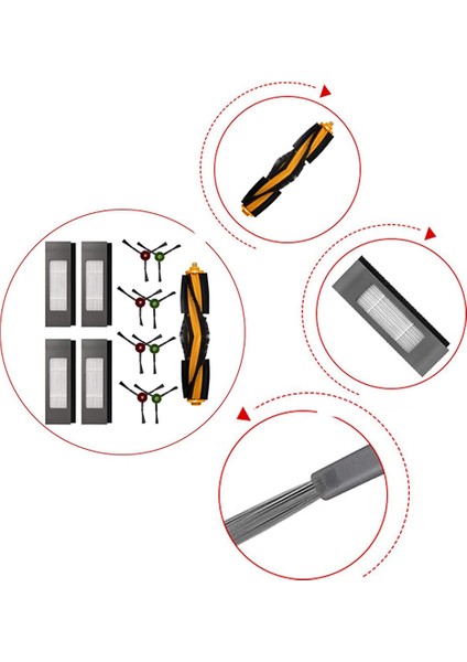 Ecovacs Deebot Ozmo 950/920/N8/T8/T8+/T8 Aıvı+/t9/t5 Elektrikli Süpürge Ana Fırça, Filtre, Yan Fırçalar Için Aksesuarlar (Yurt Dışından) indirimleri
