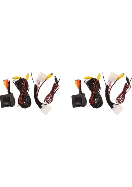 2x Arka Görünüm Kamera Yedek Ters Park Kamera Dönüşüm Kablosu 28 Pin Adaptör Kiti Mazda 2 Sedan Demio 2015-2020 (Yurt Dışından)