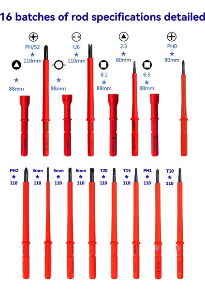 Yalıtılmış Elektrikli Tornavida Seti Manyetik Değiştirilebilir Tornavida Hanehalkı Cihazı Onarım Araçları (Yurt Dışından) fiyatları