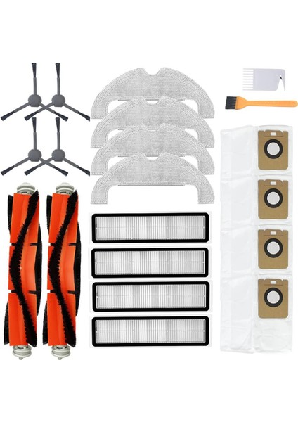 Dreame Bot Z10 Pro L10 Artı Elektrikli Süpürge Ana Fırça Yan Fırça Filtre Paspas Bezi Toz Torbası Aksesuarları Değiştirme (Yurt Dışından)