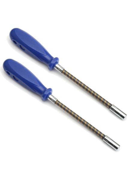 2x 7mm Esnek Alçakgönüllü Tornavida 90 Derece Bükülebilir Usur Altyap Soket Hortum Kelepçe Vidalı Tip El Aletleri Araba Için (Yurt Dışından)