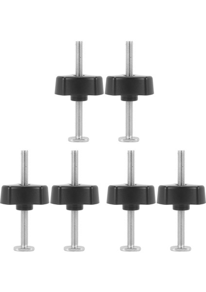 6 Set T Vidası ve M8 Plastik Sap, Metal Hızlı Oyunculuk T-Track T-Track Dıy Ahşap Aracı Için Kelepçe Seti (Yurt Dışından)