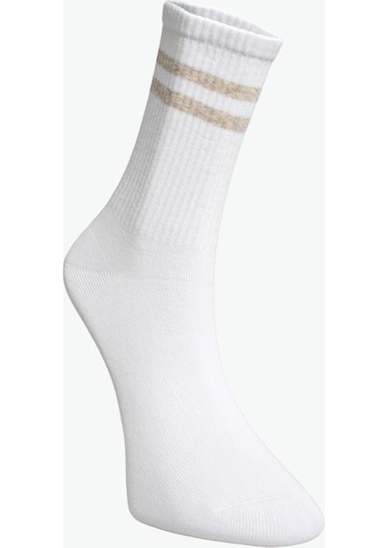 Erkek Beyaz Organik Pamuk Tenis Çorabı – Günlük ve Spor Kullanıma Uygun