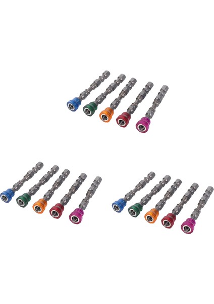 15X Anti Slip Electric Hex Manyetik Tornavida 65MM S2 Ph2 Tek Kafa Bit Aracı 5 Renk (Yurt Dışından)