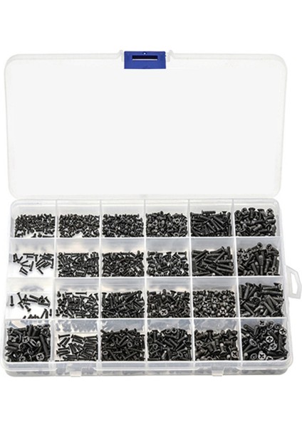 1440PCS Counterunk Düz Head Mini Vida Seti M1.4 M1.7 M2 M2.5 M3 Karbon Çelik Bilgisayar Defter Dizüstü Bilgisayar Vidaları Kiti (Yurt Dışından) fiyatları