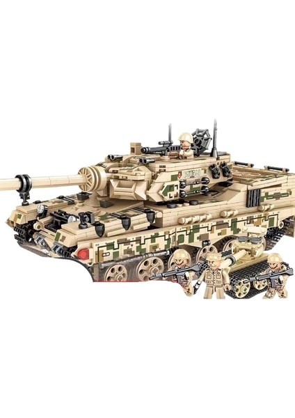 99A Ares Ana Istasyon Tankı Qile Yapı Taşları Erkek Çocukları Için Askeri Oyuncaklar (Yurt Dışından)