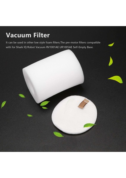 Shark Iq Robot Vakum R101AE RV1001AE UR1005AE Kendinden Boş Taban Için Yedek Taban Ön Motor Köpük Filtreler (Yurt Dışından) modelleri