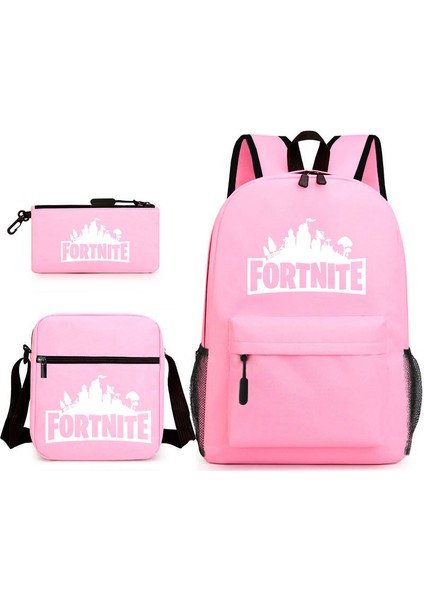 Çizgi Film Anime Sırt Çantası Omuz Çantası Kalem Kutusu Erkek ve Kız Öğrenci Üç Parçalı Set (Yurt Dışından)