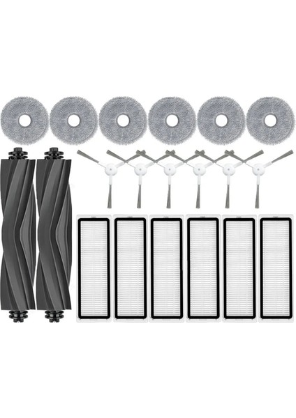 Dreame Bot L10 Prime / L10S Pro Elektrikli Süpürge Ana Yan Fırça Hepa Filtre Paspas Bezi Için 20 Adet Yedek Yedek Parça (Yurt Dışından)