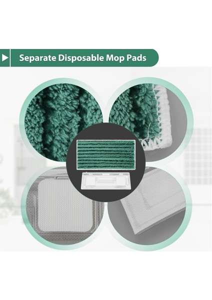 4 Adet Tekrar Kullanılabilir Vac Mop Yedek Pedleri Shark Vacmop VM252 251 250 200 190 Pro Için Yedekler (Yurt Dışından) fiyatları