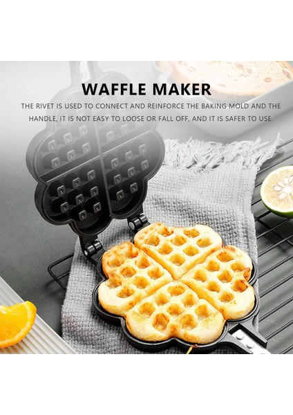 Gaz Tipi Ev Aşk Waffle Kalıp Pişirme Kalıp Ev Yapışmaz Kek Tava Dıy Waffle Makinesi (Yurt Dışından) modelleri
