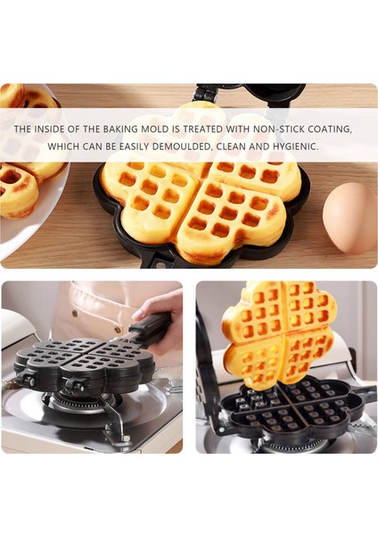 Gaz Tipi Ev Aşk Waffle Kalıp Pişirme Kalıp Ev Yapışmaz Kek Tava Dıy Waffle Makinesi (Yurt Dışından) fırsatları