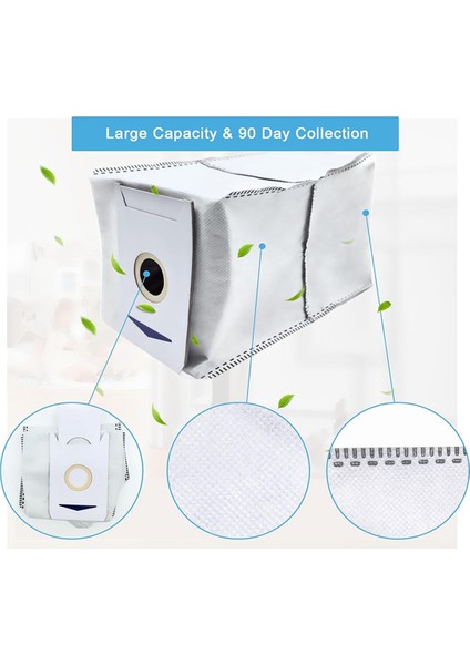 Ecovacs Deebot T30 Pro OMNI/T30 Omni Elektrikli Süpürge Için Yedek Aksesuar Seti, Mendiller, Yan Fırçalar, Toz Torbaları Filtreler (Yurt Dışından) indirimleri