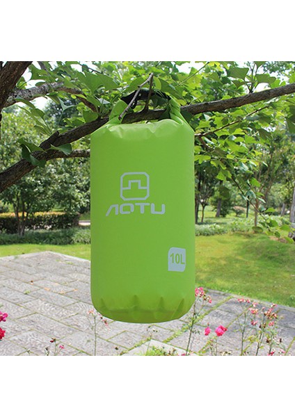 Aotu AT6613 10L Kova Şeklinde Açık Hava Su Geçirmez Yüzme Çantası Kılıfı - Yeşil (Yurt Dışından)