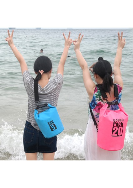 15L Açık Hava Su Geçirmez Yüzme Çantası Kova Hafif Yüzen Kuru Çuval - Siyah (Yurt Dışından) fırsatları