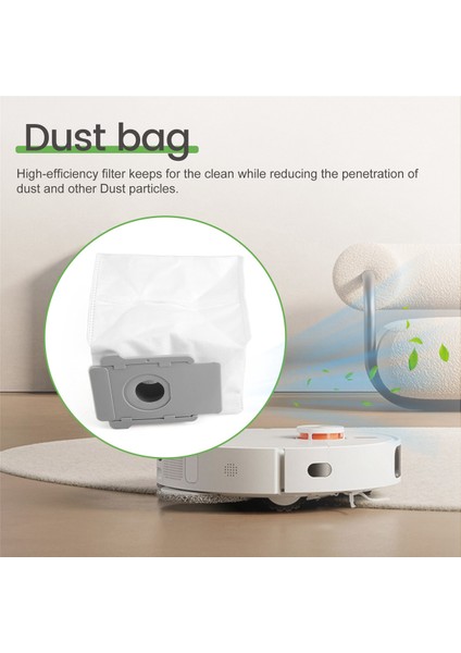 Irobot Roomba J7 J7+,ı7, I7+, I3+,I6+,S9(9150), S9+(9550) Otomatik Kir Atma Torbaları ile Uyumlu 10 Adet Vakum Torbası (Yurt Dışından) modelleri