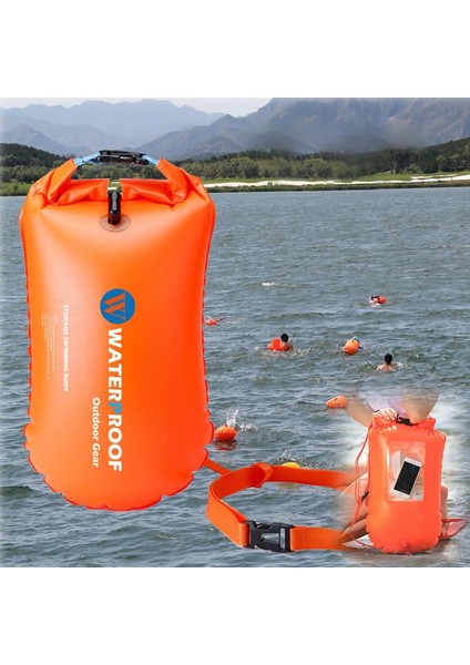 Açık Hava Kuru Çanta Yüzme Su Geçirmez Çantalar Çuval Yüzen Ekipman Çantaları Tekne Gezisi Balıkçılık Rafting Için - Turuncu (Yurt Dışından)