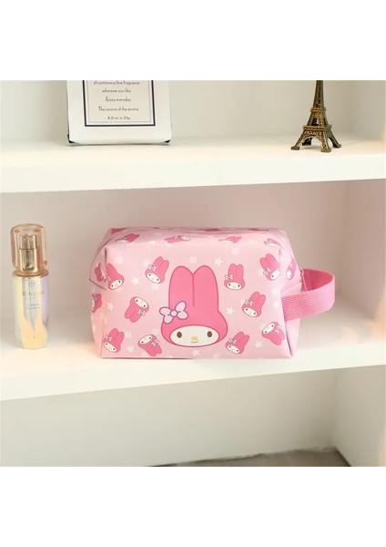 Sanrio Hello Kitty Kuromi Kozmetik Çanta Sevimli Karikatür Kawaii Pencil Kılıf Taşınabilir Kız Yolu Kalp Yüksek Kapasiteli Depo Çantası Renk: Style4 (Yurt Dışından)