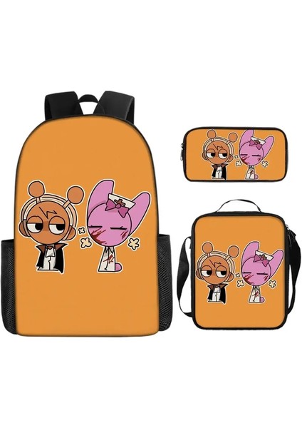 3pcs Game Sprunki 40CM/15.7INCH Sırt Çantası 3 Pcs Set Dalı Okul Çantaları Omuz Çantası Kalem Kılıf Bilgisayar Kitap Çantalar 3 Pcs Set Renk: B (Yurt Dışından)