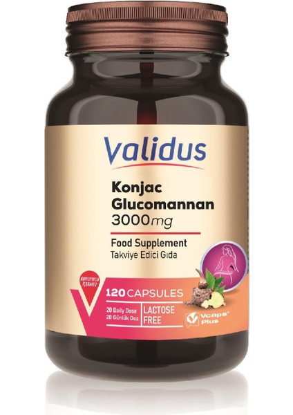 Glucomannan 3000 Mg 120 Capsules