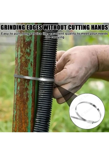 Paslanmaz Çelik Metal Kablo Bağı 7.9X300 mm 5 Adet