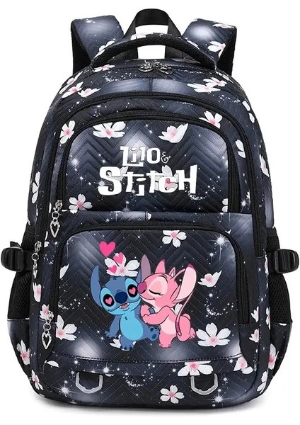 Lilo Stitch Büyük Sırt Çantası Gündüz Çantası Hafif Okul Çantası Gündelik Seyahat Sırt Çantası Kadınlar Için Kalem Öğle Yemeği Çantaları Renk: 1pcs Sırt Çantası (Yurt Dışından)