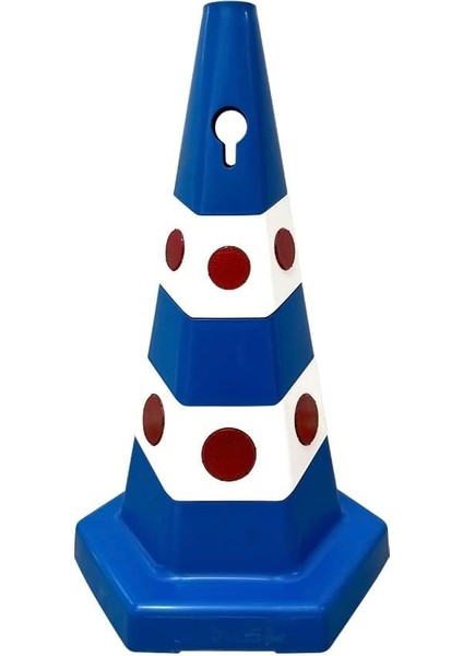 Engelli Park Yeri Çift Taraf Baskı Mavi Ultra Kedi Gözlü Ağırlıklı Koni Seti Trafik Dubası fırsatları