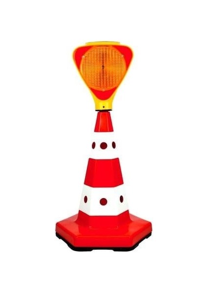 Klasik Kedi Gözlü Trafik Konisi 50 cm Ağırlıklı Trafik Dubası modelleri