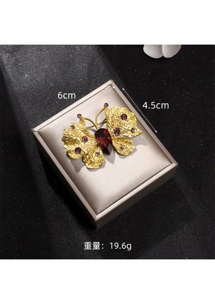 Yeni Retro Yüksek Dereceli Broş Klasik Mizaç Niş Tasarım Zarif Iğne Edebi Retro Tarzı Aksesuarlar (Yurt Dışından)