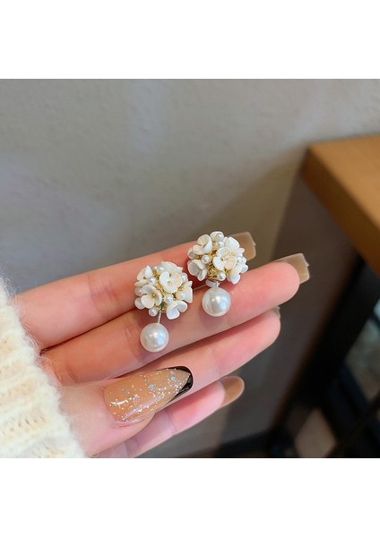 Yeni Fransız Retro Inci Geometrik Küpe Atılı Moda Mizaç Küpe Niş Işık Lüks Broş Takı (Yurt Dışından)