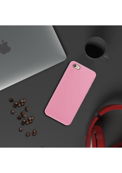 Apple iPhone 6S Plus İnce Mat Silikon Kılıf Pembe modelleri